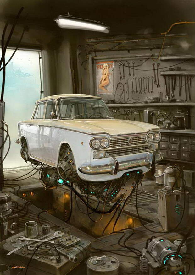 Летающие машины в иллюстрациях Alejandro Burdisio Летающие машины в иллюстрациях Alejandro Burdisio