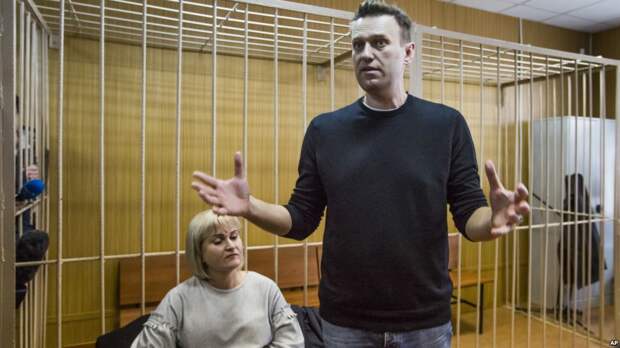 Алексей Навальный в зале суда. Москва, Россия. 27 марта 2017 г.