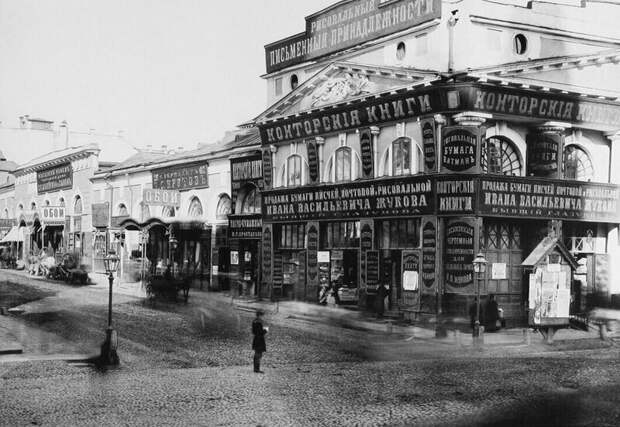Верхние торговые ряды на Никольской, 1886 год 19 век, жизнь до революции, редкие фотографии, снимки, фотографии, царская россия