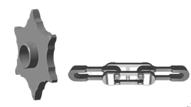 Звездочки для тяговых разборных цепей по ГОСТ 589