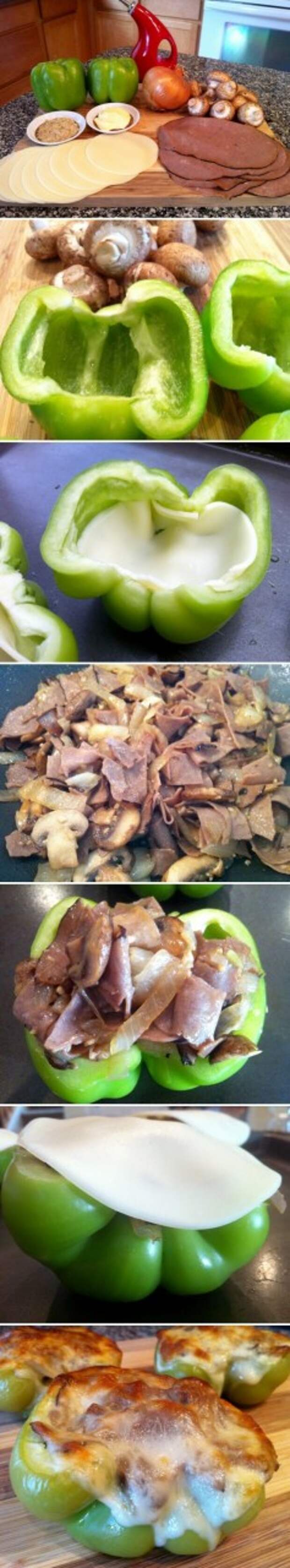 Philly Cheesesteak фаршированный Перец