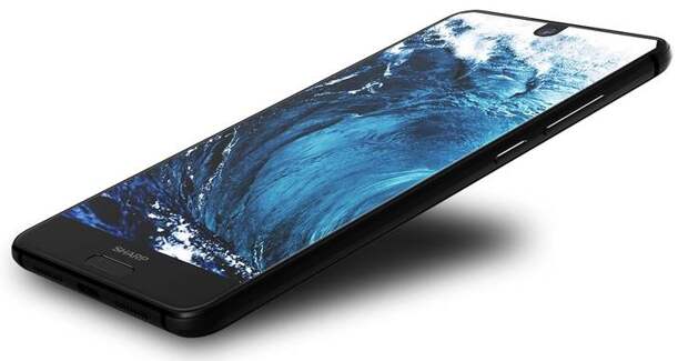 Sharp Aquos S2: смартфон с безрамочным дисплеем и самым узким сканером отпечатков пальцев