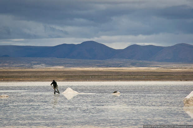 Добыча соли Салар де Уюни / Salar de Uyuni