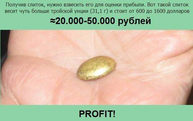 Добываем золото дома золото, интересное