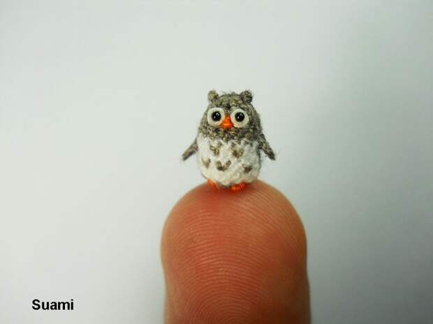 TinyKnitted05 Невероятные миниатюрные вещи, связанные спицами и крючком
