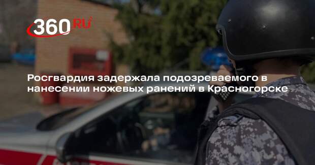 Росгвардия задержала подозреваемого в нанесении ножевых ранений в Красногорске