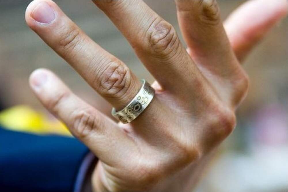 На какой руке носить кольцо мужчине женатому. Кольцо на палец мужское. Мужские кольца на руке. Мужские обручальные кольца на руке. Золотое кольцо на пальце.