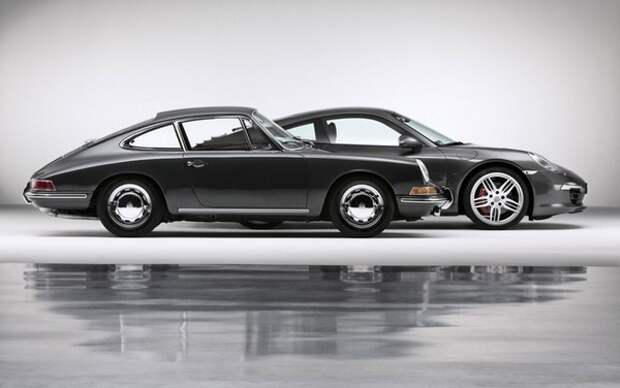 Сравнение Porsche 911 1964 и 2012 годов выпуска
