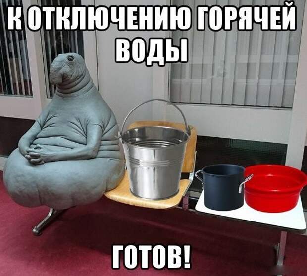 Ежегодная российская традиция, которую все ненавидят 2 недели без воды, отключили горячую воду, смешно, соцсети, фото