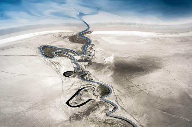 Река Зохре, впадающая в Персидский залив