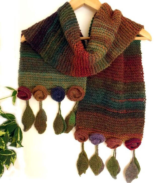 вязание шарф