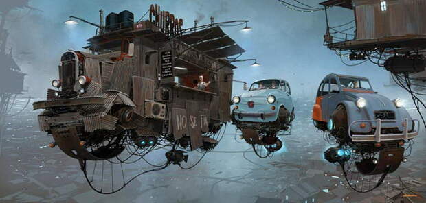 Летающие машины в иллюстрациях Alejandro Burdisio Летающие машины в иллюстрациях Alejandro Burdisio