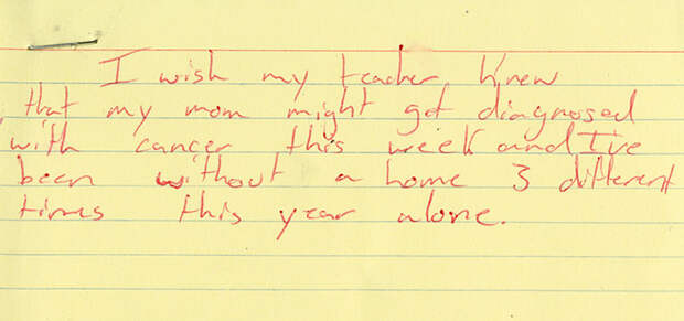 I Wish My Teacher Knew