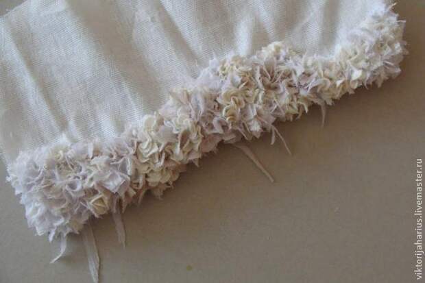 Изготовление фактурной ткани из лоскутов