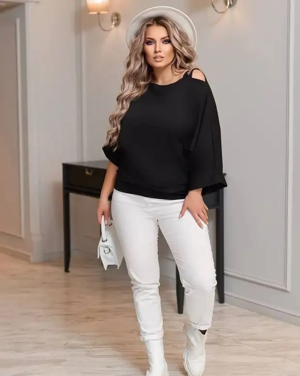 Как стильно носить кофту модели летучая мышь: 10 модных сочетаний