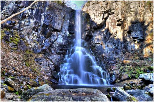 водопад Звезда Приморья (Лазовский район). Фото