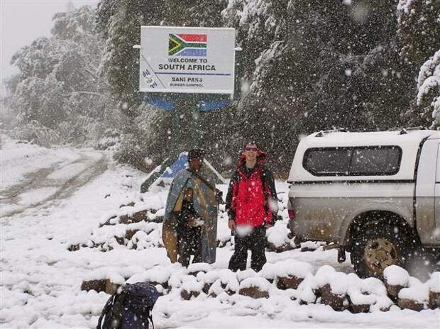 Добро пожаловать в Южную Африку зима, мир, снег, юмор