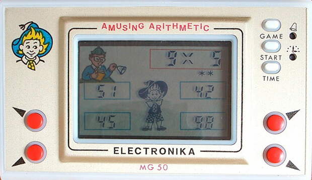 А чтобы сделать более привлекательными школьные уроки была сделана игра «Веселая Арифметика» игры, электроника