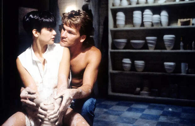Деми Мур, Патрик Суэйзи в фильме «Привидение», 1990 г.