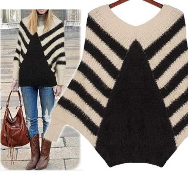 Women's Batwing Sweater.: 