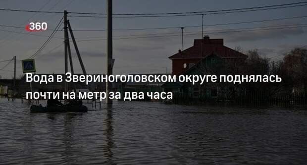 Шумков: вода в Звериноголовском поднялась на 157 см за сутки и 74 см за 2 часа