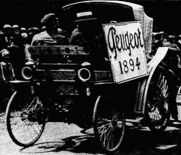 Фиакр Peugeot, который принял участие в гонке Париж-Руан в 1894 году
