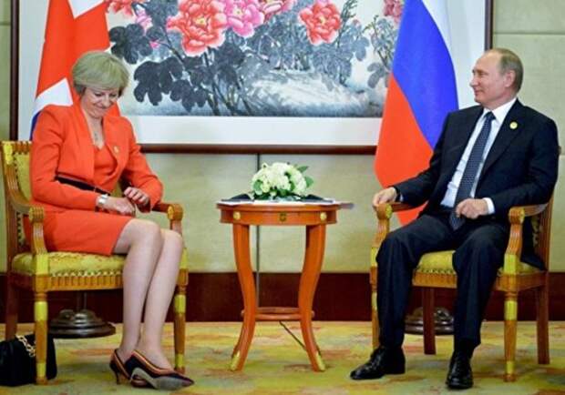 Мэй оконфузилась на встрече с Путиным в Китае