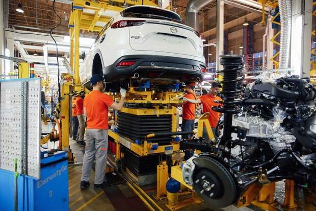 11. Во Владивостоке началось серийное производство кроссовера Mazda CX-9 Хорошие, добрые, новости, россия, фоторепортаж