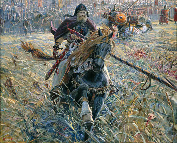 Победа Пересвета. Автор: Павел Рыженко.