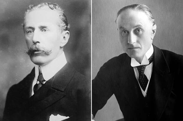 Слева Джордж Бьюкенен, британский посол в России в годы Первой мировой войны. Человек, которого сейчас подозревают в устроении заговора с целью свержения Николая II. Справа Сэмюэль Хор, глава разведывательной миссии в Петрограде в 1916-1917 гг. - Присматривая за медведем | Военно-исторический портал Warspot.ru