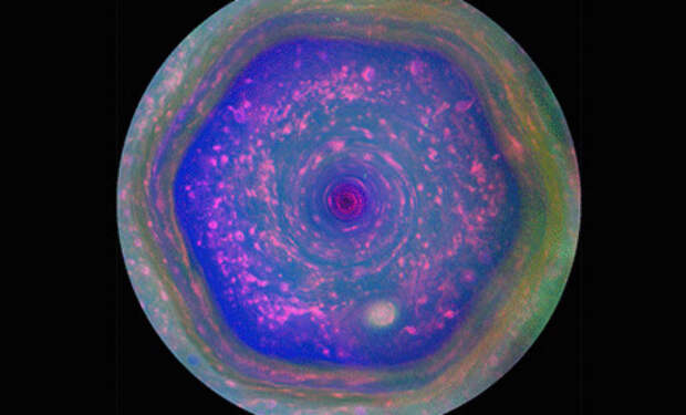 Ученые поняли тайну шестиугольника Сатурна: образование на планете размером в шесть раз больше Земли