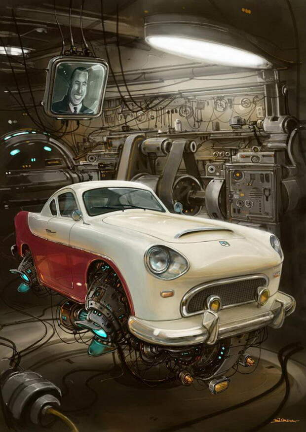 Летающие машины в иллюстрациях Alejandro Burdisio Летающие машины в иллюстрациях Alejandro Burdisio
