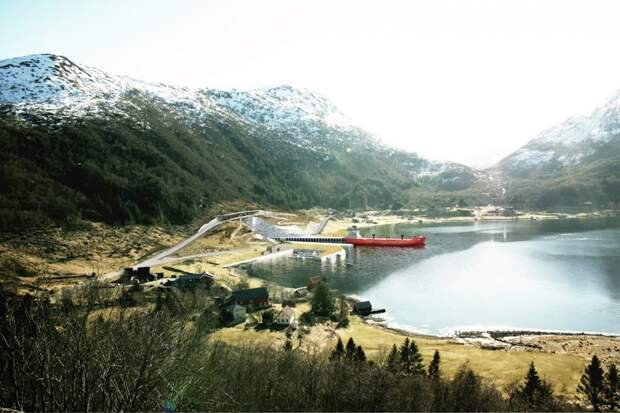 Норвегия может построить первый в мире тоннель для судов корабль, норвегия, суда, тоннель