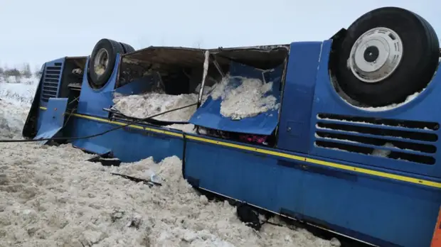 Водитель попавшего в ДТП под Калугой автобуса дважды нарушал ПДД в 2018 году