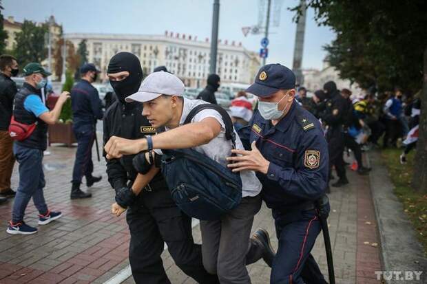 Протесты студентов в Минске 01.09.2020