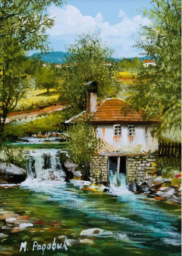 Сербский художник. Miroslav Radovic Miroslav Radovic