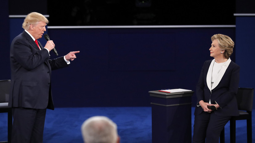 Тюрьма, WikiLeaks и оправдания: как прошли вторые дебаты Клинтон и Трампа
