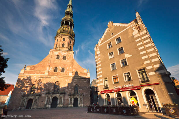 Латвия, Рига, Latvia, Riga, Старый город Риги, Церковь Св Петра