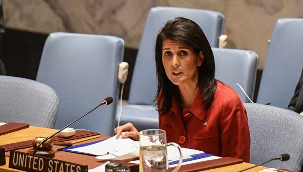 Постоянный представитель США при ООН Никки Хейли
