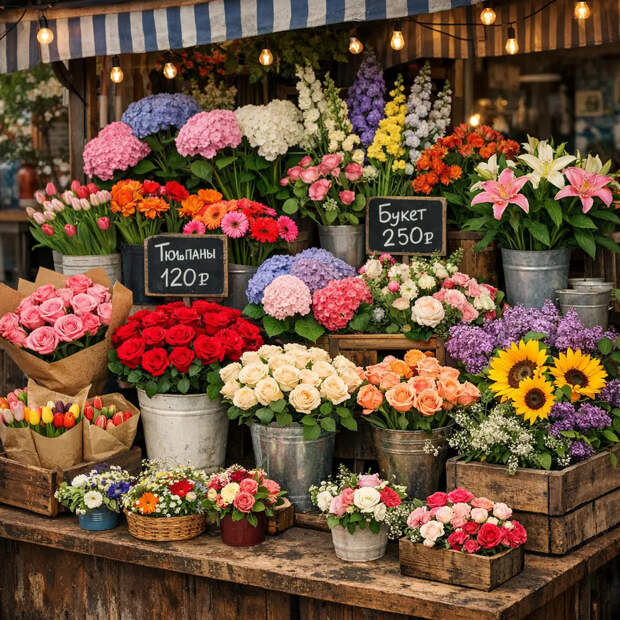 Штурм цветочных рынков: сколько москвичи тратят на букеты к 8 Марта
