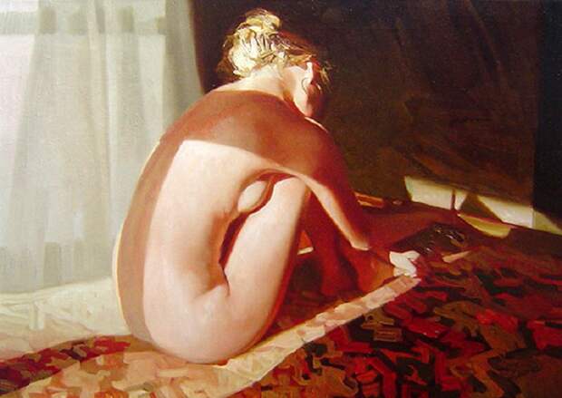 Красота женского тела в 24 нежнейших картинах современных художников.