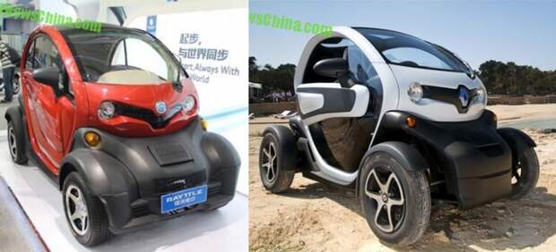 В Китае сделали клон Renault Twizy Twizy, renault, китайский автомобиль, клон, копия