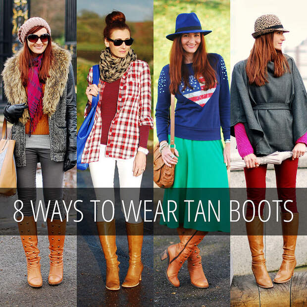 8 Ways to Wear Tan Knee High Boots
