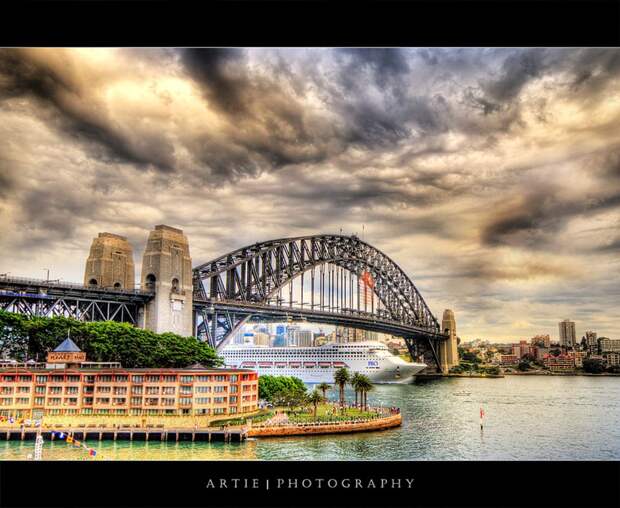 Мост The Tempestuous Sydney Harbour Bridge. NewPix.ru - Захватывающие фотографии мостов