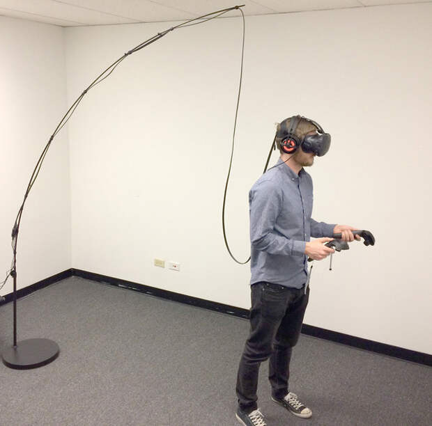 Размещение кабелей для HTC Vive