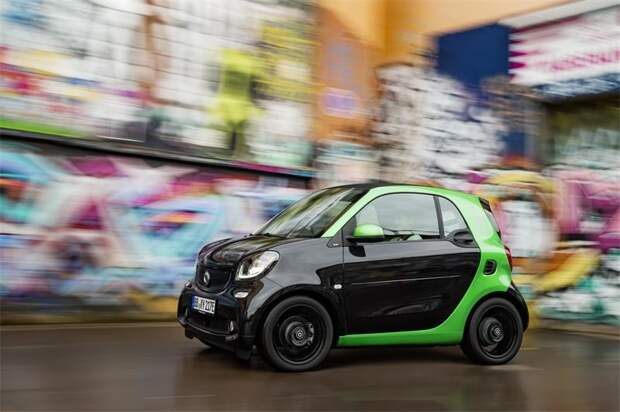 Электрические Smart прибыли в Великобританию smart, авто, электрические автомобили