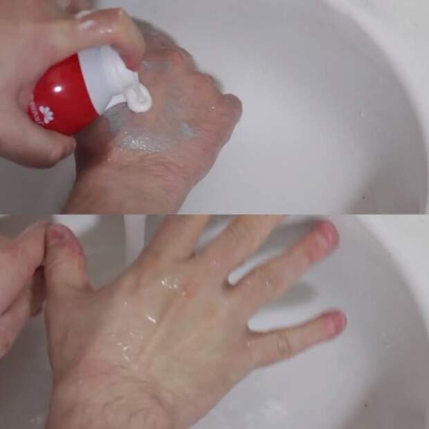 Пена для бритья всегда под рукой.