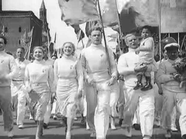 Кадр из фильма «Цирк». Режиссер Г. Александров. 1936 год