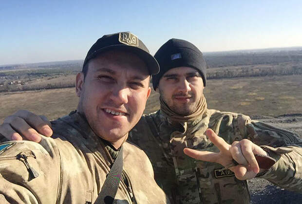Евгений Дейдей (справа) в военной форме