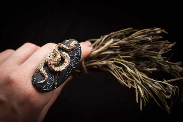 Magical Jewelry And  Creatures From Polymer Clay And Minerals